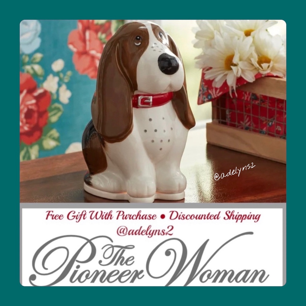 🌺🎁 New Pioneer Woman Charlie Basset Hound Dog Wax - Picture 3 of 5